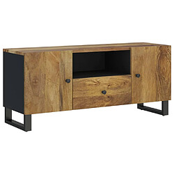 vidaXL Meuble TV 105x33,5x46 cm bois de manguier et d'ingénierie