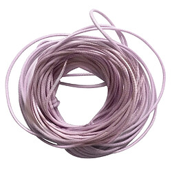 Acheter 10m Ciré Nylon Coton Fil Chaîne De Cordon Tissu En Forme De Bijoux 1.5mm Violet