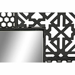 Miroir mural DKD Home Decor Miroir Noir Métal (66 x 1,5 x 92 cm)