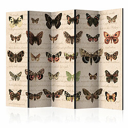 Artgeist Paravent - Retro Style: Butterflies II [Room Dividers] [225x172]