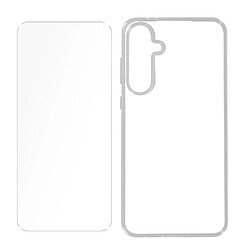 Avizar Coque protection intégrale pour Samsung Galaxy A55 5G verre trempé Transparent