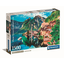 Clementoni - 1500p Hallstatt - 59,2 x 84,3 cm - Avec poster