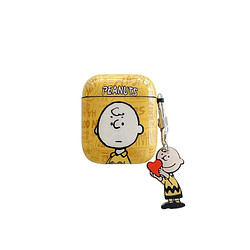 GUPBOO Airpods Coque Housse Étui Protecteur Compatible pour AirPods 3-dessin animé charlie snoopy mignon