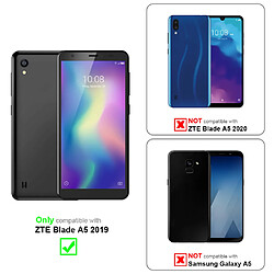 Cadorabo Coque ZTE Blade A5 2019 Etui en Noir