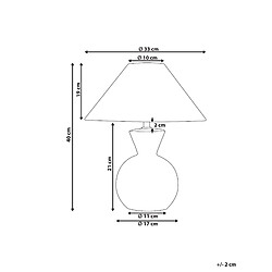 Avis Beliani Lampe à poser en céramique rose FERRY