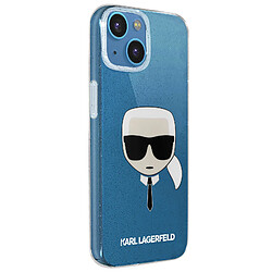 Coque paillettes Karl Lagerfeld iPhone 13 Mini avec Icone Karl transparent