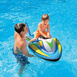 Totalcadeau Moto gonflable multicouleur (117 x 77 cm) matelas jet ski piscine et mer pas cher