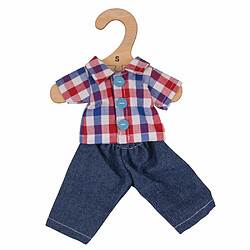 Bigjigs Toys Chemise et Jean - Poupée Douce 28 cm