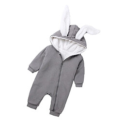 Winter Infant Baby Combi-short Combi-short En Coton Gris (0-3 Mois)