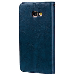 Avis Wewoo Housse Étui bleu pour Sumsung Galaxy A5 2017 Business style huile cire horizontale flip en cuir avec titulaire et fentes cartes porte-monnaie