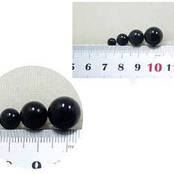 100 pièces perles noires perles rondes sans trous accessoires bijoux 6 mm pas cher