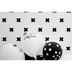 Noordwand Papier peint Fabulous World Cross blanc et noir