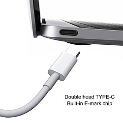 Acheter Wewoo Câble USB PD 5A Câble de charge rapide USB-C / Type-C mâle vers USB-C / Type-C mâleLongueur de câble 1,5 m blanc