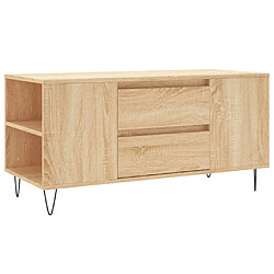 vidaXL Table basse chêne sonoma 102x44,5x50 cm bois d'ingénierie