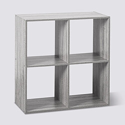 Atmosphera, Createur D'Interieur Etagère 4 Cases Mix - P. 32 cm x H. 67,5 cm - Gris pas cher