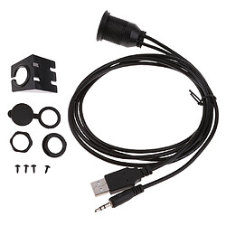 Acheter usb 2.0 et 3.5mm extension extention câble de montage pour moteur de bateau de voiture 1 mètre