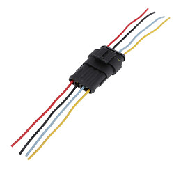 La Voiture A Caché La Prise De Fil électrique Avec Les Clips De Harnais De Câble De Câble 14AWG 4pin