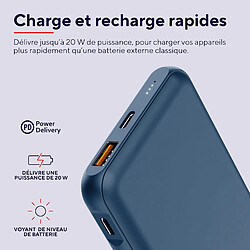 Acheter SANAG Redoh Batterie Externe 10000Mah Charge Rapide 20W, Pd 18W Usb-C, Qc 3.0 Usb, 50% Plastiques Recyclés, Câble Inclus, Power Bank Chargeur Iphone, Ipad, Samsung, Xiaomi, Tablette - Bleu