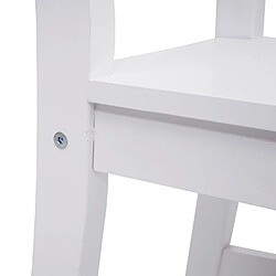 Acheter Decoshop26 Lot de 2 chaises de cuisine design rustique en bois de pin blanc 04_0007353