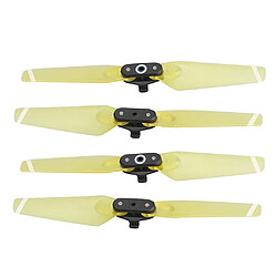 4 pcs accessoires d'hélice pour dji spark drone rc pièces de rechange transparent jaune