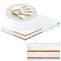 Sensillo Matelas enfant à mémoire de forme avec housse à l'aloe vera 120X60