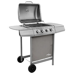 Avis vidaXL Barbecue gril à gaz avec 4 brûleurs argenté