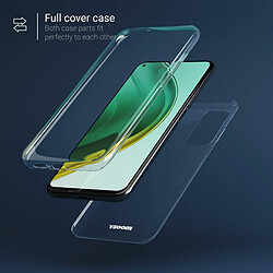 Avis Moozy Coque 360 degrés pour Xiaomi Mi 10T 5G et Mi 10T Pro 5G – Coque intégrale avant et arrière fine transparente en gel de silicone TPU transparent