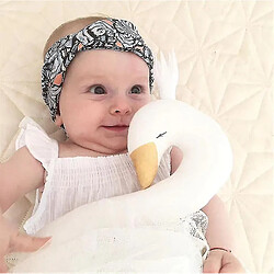 Universal 30 cm bébé sommeil avec Doll Swan Crown Children's Room Decoration Toys Child Birthday cadeau (blanc)