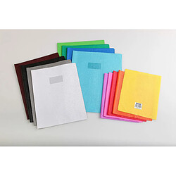 Avis Calligraphe (gamme scolaire Clairefontaine) 72410AMZC - Un protège-cahier grain cuir 24x32 cm 22/100ème avec porte-étiquette, en PVC (plastique) opaque, Bleu clair