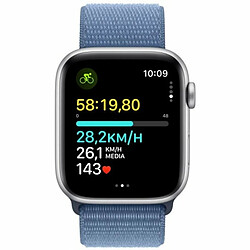 Montre intelligente Apple Watch SE GPS 40mm 44 mm Bleu Argenté pas cher