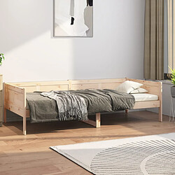 vidaXL Lit de jour sans matelas bois de pin massif 90x190 cm