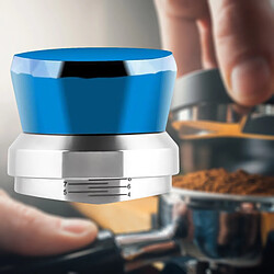 Avis 58mm Distributeur De Café Niveleur Profondeur Réglable Espresso Main Tamper Bleu