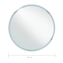 vidaXL Miroir à LED pour salle de bain 80 cm pas cher