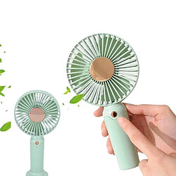 (GREEN) Portable Mini Hand Held Small Folding Desk Fan