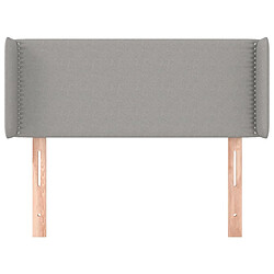 Avis Maison Chic Tête de lit scandinave avec oreilles,meuble de chambre Gris clair 83x16x78/88 cm Tissu -MN19218