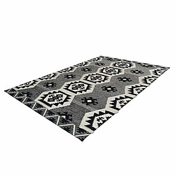 Acheter Paris Prix Tapis Coupe 3D à Poils Courts Ethnie Gris 120 x 170 cm