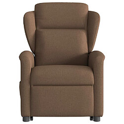 Acheter vidaXL Fauteuil inclinable de massage électrique Marron Tissu