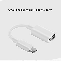 Avis Wewoo Cable Câble adaptateur de données OTG HuCP73 USB 3.0 vers USB-C / Type-C, Longueur: environ 12 cm (Blanc)