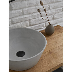 Acheter Pegane Vasque à poser / lavabo en ciment coloris gris béton - Diamètre 40 x Hauteur 15 cm