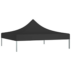 vidaXL Toit de tente de réception 2x2 m Noir 270 g/m²