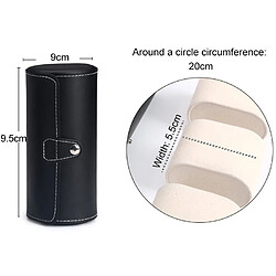 Avis Wewoo Sac de rangement pour boîte de protection cylindre de montre de voyage portable noir