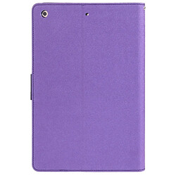 Wewoo Smart Cover Violet pour iPad Air carte de crédit et support Cross Texture Housse en cuir avec fente pas cher