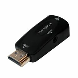 LogiLink CV0107 adaptateur et connecteur de câbles HDMI VGA Noir (LOGILINK - HDMI to VGA Converter)