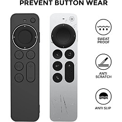 SANAG etui Pour Apple Tv 4K Hd Siri Remote 3E Generation(2022) / Apple Tv Siri Remote 2E Generation(2021) Leger, Mince, Silicone Sans Rayures, Absorption Chocs, Accès Complet À Toutes Fonctions pas cher