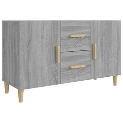 Maison Chic Commode Buffet - Meuble de rangement sonoma gris 100x36x60 cm bois d'ingénierie -GKD38268