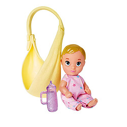 Simba Steffi Love Baby Bag Mannequin avec bébé, Sac de Transport et Gourde, poupée 29 cm, à partir de 3 Ans pas cher