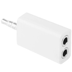 Avis Wewoo Splitter blanc pour iPhone 5 / 4 & 4S / iPad 4 / Nouvel / Samsung / HTC / Nokia / Autre périphérique audio avec Jack 3,5 mm Adaptateur de répartiteur de casque Jack stéréo 3,5 mm,