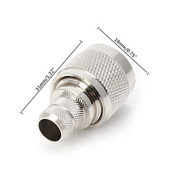 Avis Wewoo 1 Set N Type Plug RF Connecteur Adaptateur Coaxial Convertisseur pour LMR400 RG8 Câble