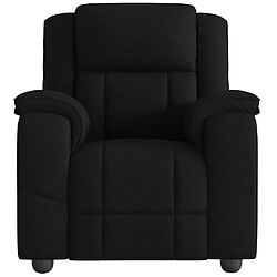 Avis vidaXL Fauteuil de massage inclinable électrique Noir Tissu