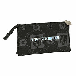 Avis Trousse Fourre-Tout Triple Transformers Noir 22 x 12 x 3 cm